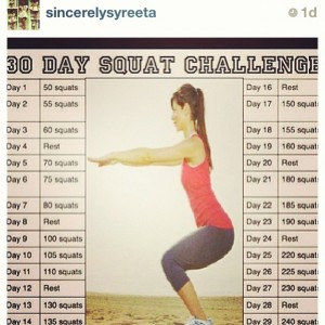 30 day squat challenge before and after pictures instagram